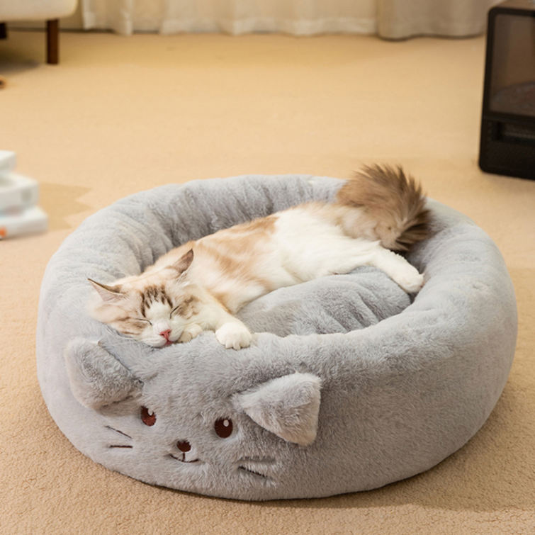ふわふわ ペットベッド 冬 小型犬 猫 ベッド 暖かい 洗える ペットクッション 滑り止め 中型 小型犬 可愛いベッド 猫ベッド 犬ベッド 耐
