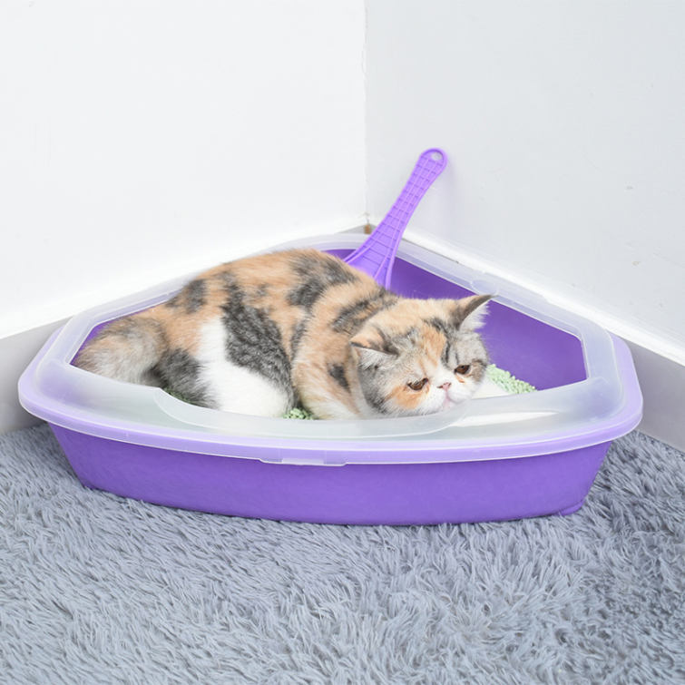 猫トイレ 大型 大きめ 飛び散らない しつけ フルカバー 洗いやすい ドーム おしゃれ 脱臭 ニオイ ネコトイレ 猫トイレ 三角 ハーフカバー