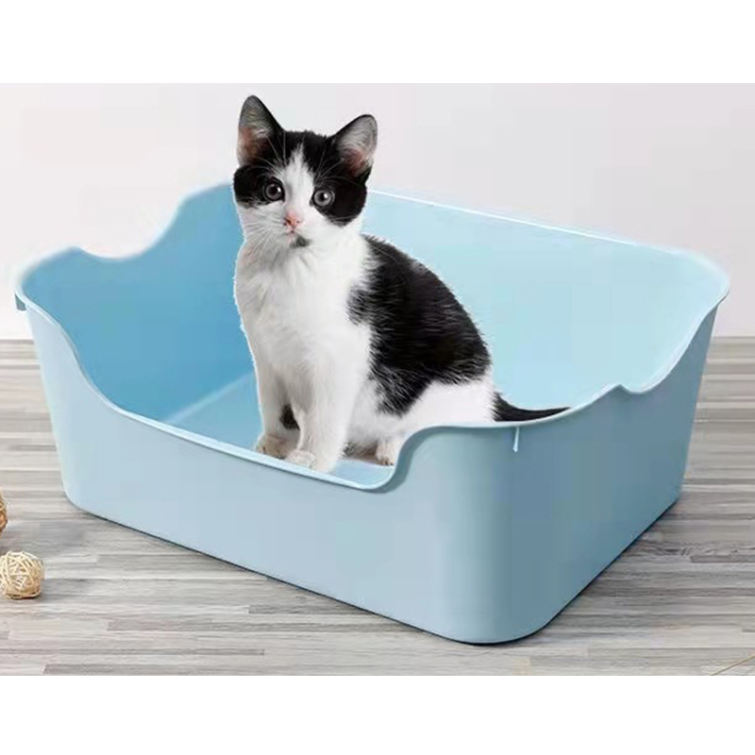 猫 トイレ におい対策 ペット用 猫砂 匂い対策 おしゃれ スコップ付き 清潔 41.5*30.5*15cm 全4色 猫 トイレ 大容量 匂い対策 おしゃれ
