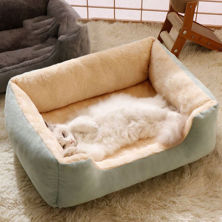 犬 猫 ベッド 冬 暖かい 洗える 丈夫 ペットベッド 冬用 防寒 大型犬ベッド 猫 犬 クッション 犬用ベッド 猫用ベッド ふわふわ ペットソ