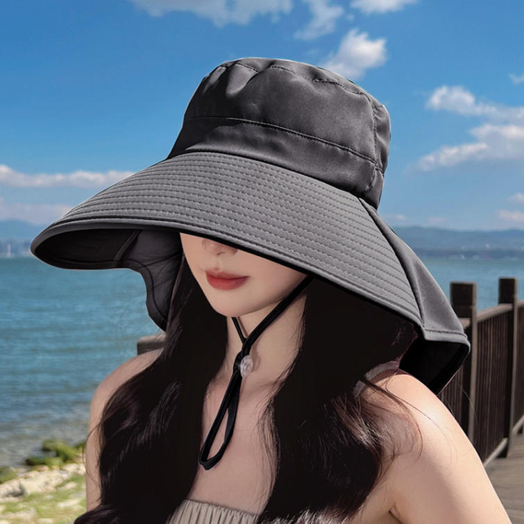 UVカット ガーデニング帽子 レディース 日よけ帽子 サンバイザー 紫外線カット 小顔効果 あご紐 ＵＶカット 紫外線カット 折り畳み 日よ
