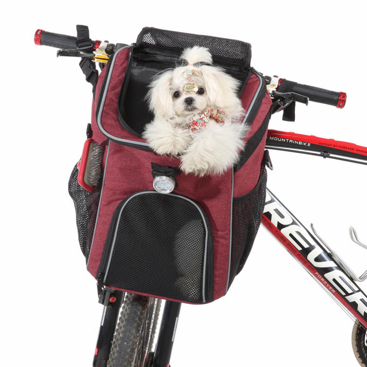 ペットキャリー バッグ 自転車バスケット 折りたたみカゴ 取り付け簡単 脱着式 多目的 自転車用ハンドルカゴ うさぎ 超小型犬 小型犬 猫