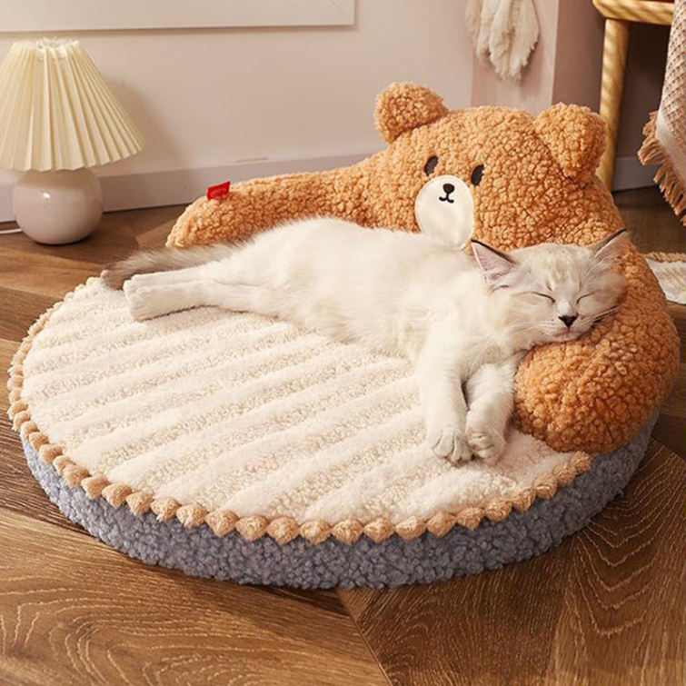 ふわふわベッド 犬 猫 ねこ クッション ペットベッド 洗える ネコベッド 犬用ベッド 猫用ベッド 猫ベット 犬ベット ペット用ベット フワ