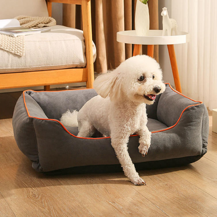 犬ベッド ペットベッド 洗える 大型犬 犬マット ペットマットクッション クッション性が 夏冬兼用 防水 小型犬 中型犬 枕付き 取り外せる