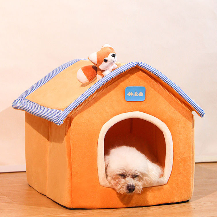 ペットベッド 猫 犬 ベッド ドーム型 ペットハウス 猫ハウス 犬舎 ペットマット クッション 秋冬用 柔らかい あったか 保温 安眠 小動物