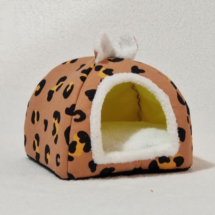 猫 犬 ベッド 猫ハウス ペットベッド ペット用寝袋 ペットハウス ドーム型 暖かい ふわふわ 折りたたみ式寝マット 犬猫兼用 冬夏両用 室